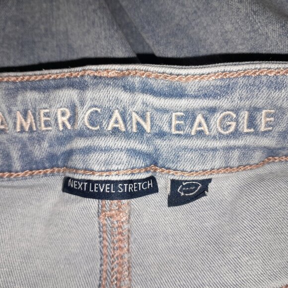 AE Next Level Ripped Super High-Waisted Flare Jean American Eagle Sz 12 Reg NWOT - Picture 9 of 12